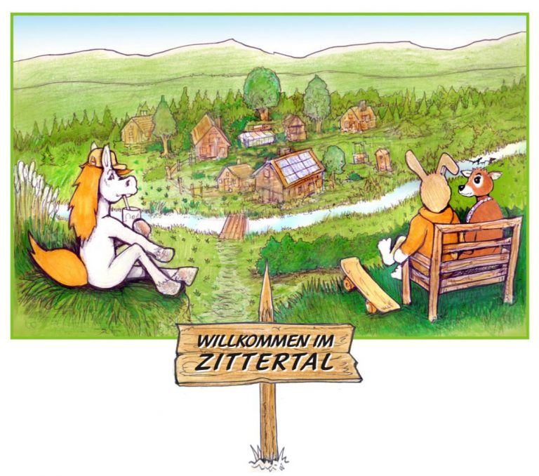 Hase Zitternase Buchreihe für Kinder, das Zittertal