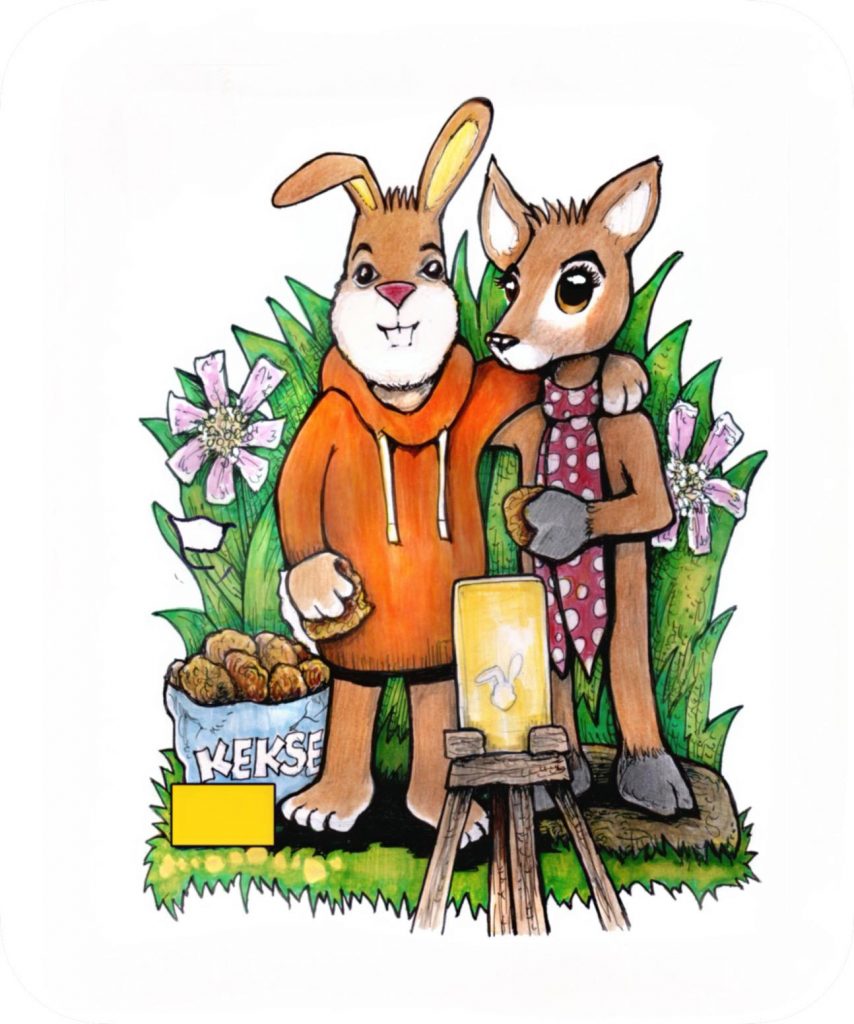 Hase Zitternase und das Reh Penelope