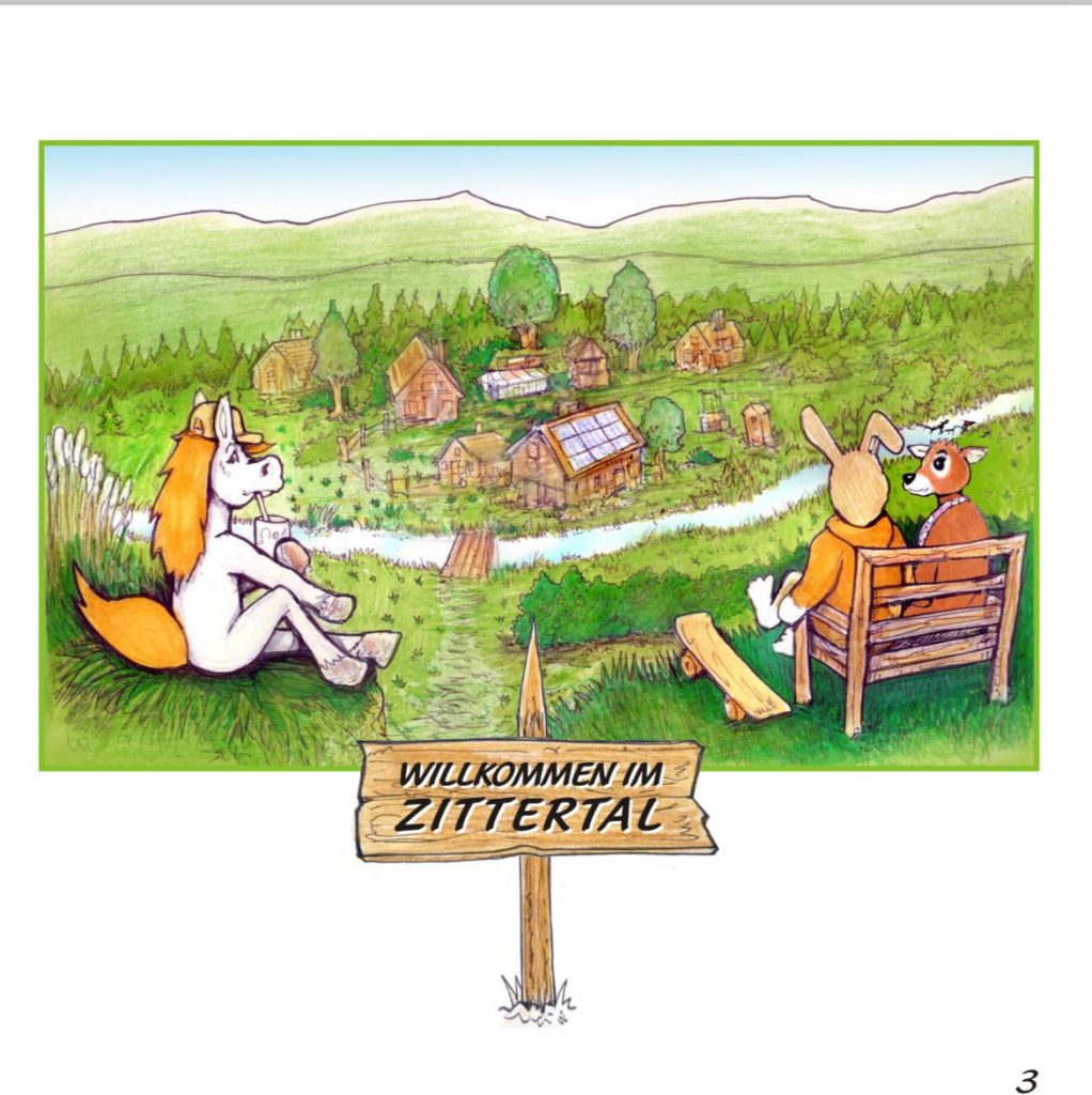 Hase Zitternase Buchreihe für Kinder, das Zittertal